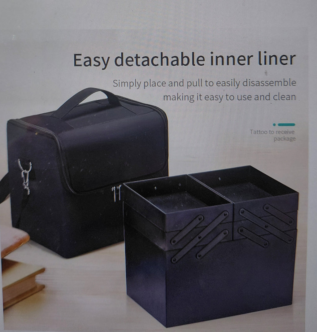 Premium Kosmetiktasche Open-Flat Design