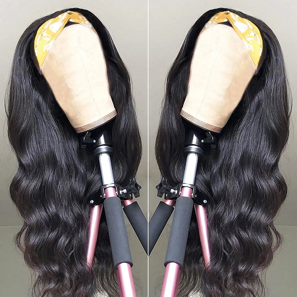 Body wave Headband Wig 250% Human Hair Wigs For Women Brazilian Straight Wig 8"-34" Remy Human Hair Wig 200% Machine Made Wig