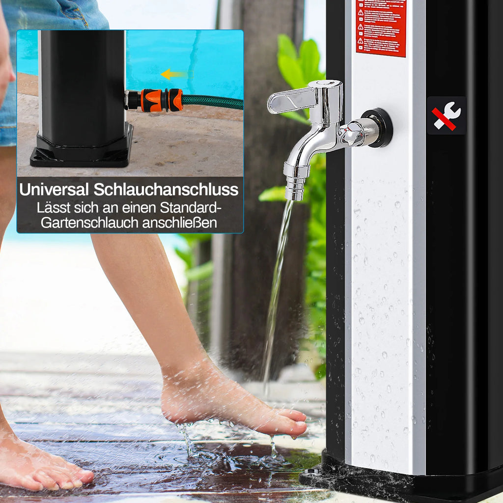 Premium Solar-Gartendusche für Außenbereich