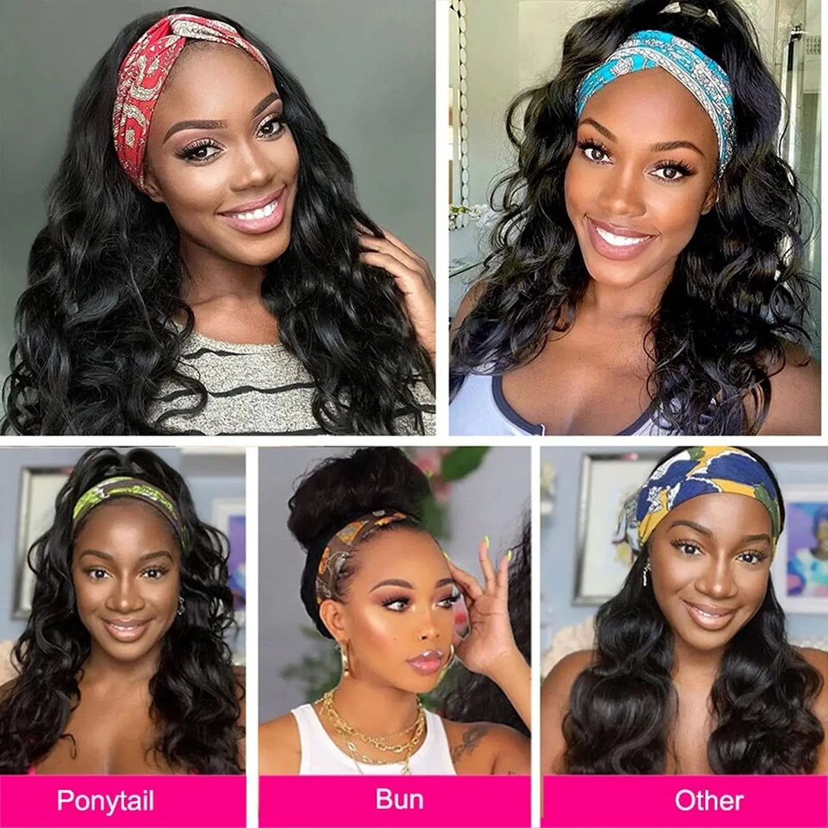 Body wave Headband Wig 250% Human Hair Wigs For Women Brazilian Straight Wig 8"-34" Remy Human Hair Wig 200% Machine Made Wig