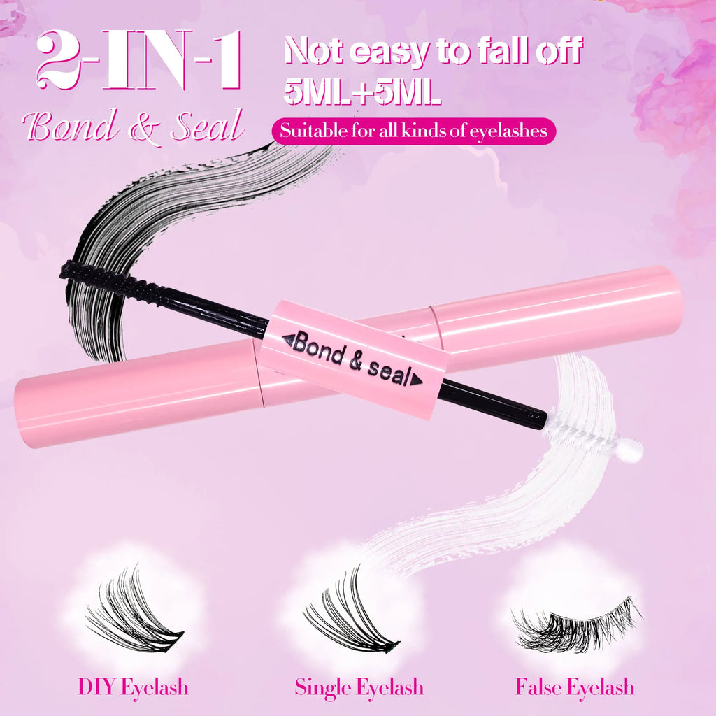 100-Cluster Manga-Style False Eyelash Set — Natural, Segmented Falsies; Ethereal & Lightweight Cluster Lashes