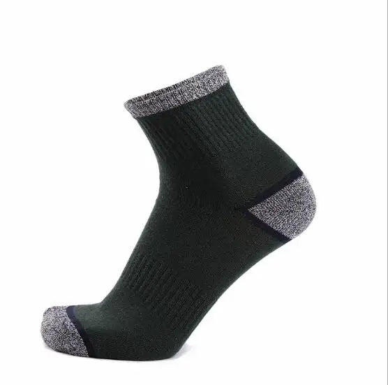 5Pairs/lot  Men's Socks Cotton Basketball Running Sports Socks High Quality Comfortable Breathable New Male Socks