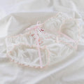 Girls Underwear 4pc/lot Panties Middle Waist Briefs Young Girl Bow Lovely Teenagers Pants Children Students Cotton Clothes