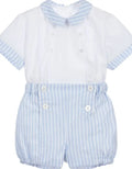 Baby Boys Spanish Clothes Set Children Summer 2 pieces Groups Set Striped Cotton Shirt and Shorts