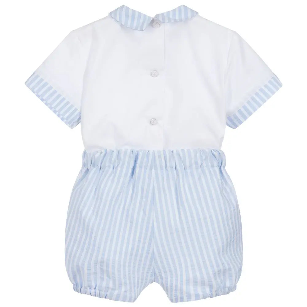 Baby Boys Spanish Clothes Set Children Summer 2 pieces Groups Set Striped Cotton Shirt and Shorts