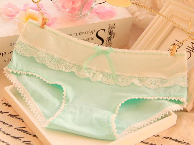 Women's Panties Girls Sexy Panties Lace Panties Cotton Women Underwear Brief Shorts Ladies Female Underwear Breatheable