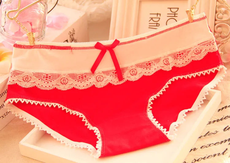 Women's Panties Girls Sexy Panties Lace Panties Cotton Women Underwear Brief Shorts Ladies Female Underwear Breatheable