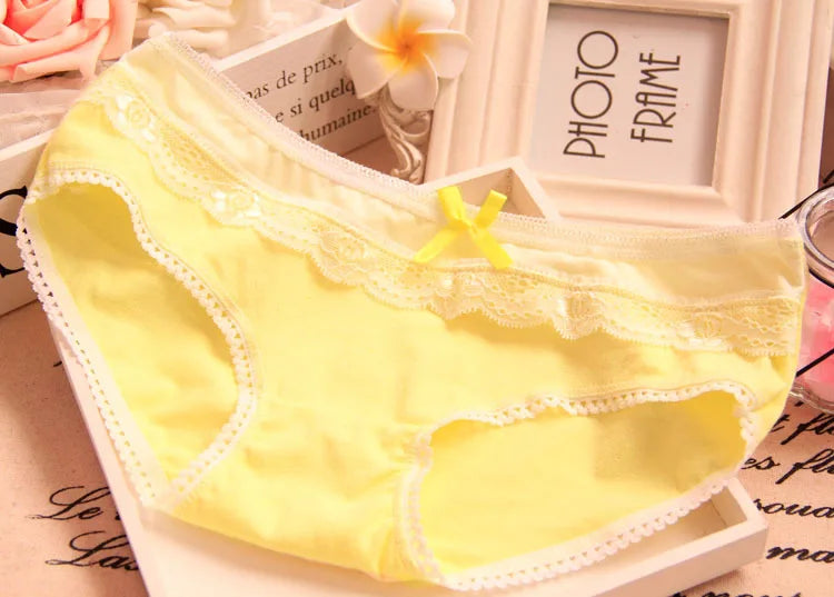 Women's Panties Girls Sexy Panties Lace Panties Cotton Women Underwear Brief Shorts Ladies Female Underwear Breatheable