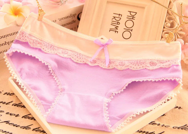Women's Panties Girls Sexy Panties Lace Panties Cotton Women Underwear Brief Shorts Ladies Female Underwear Breatheable