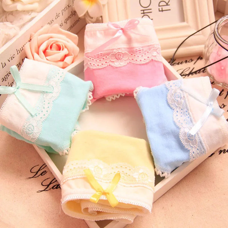 Women's Panties Girls Sexy Panties Lace Panties Cotton Women Underwear Brief Shorts Ladies Female Underwear Breatheable