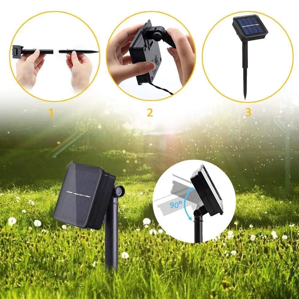 LED Outdoor Solar Lamps10m/20m/30m/50m LEDs String Lights Fairy Holiday Christmas Party Garlands Solar Garden Waterproof Luz