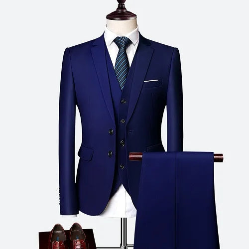 Wedding Suit Men Classical Men's Business Suit 3 Pieces New Formal Korean Slims Suit Dress Suit Tuxedo Groom Suit