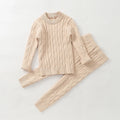 Newborn Baby Girl Boy Knitted Clothes Set Sweater+Pant 2PCS Cotton Infant Toddler Knitwear Pullover Clothing Sets Outfit 0-2Y