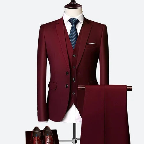 Wedding Suit Men Classical Men's Business Suit 3 Pieces New Formal Korean Slims Suit Dress Suit Tuxedo Groom Suit