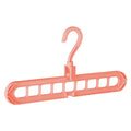 9-hole Clothes hanger organizer Space Saving Hanger multi-function folding magic hangers drying Racks Scarf clothes Storage