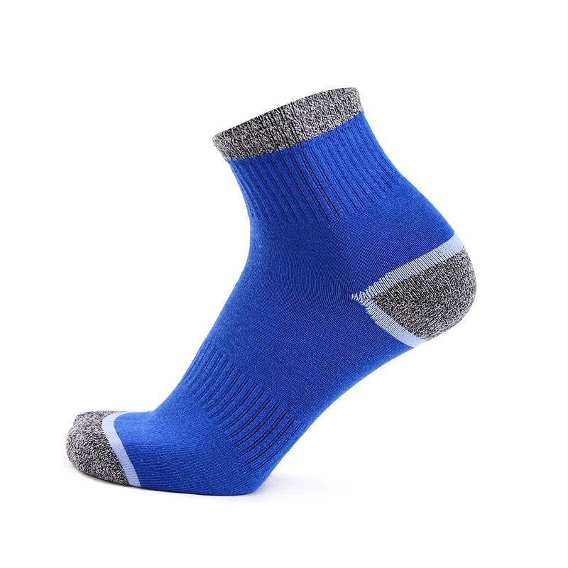 5Pairs/lot  Men's Socks Cotton Basketball Running Sports Socks High Quality Comfortable Breathable New Male Socks
