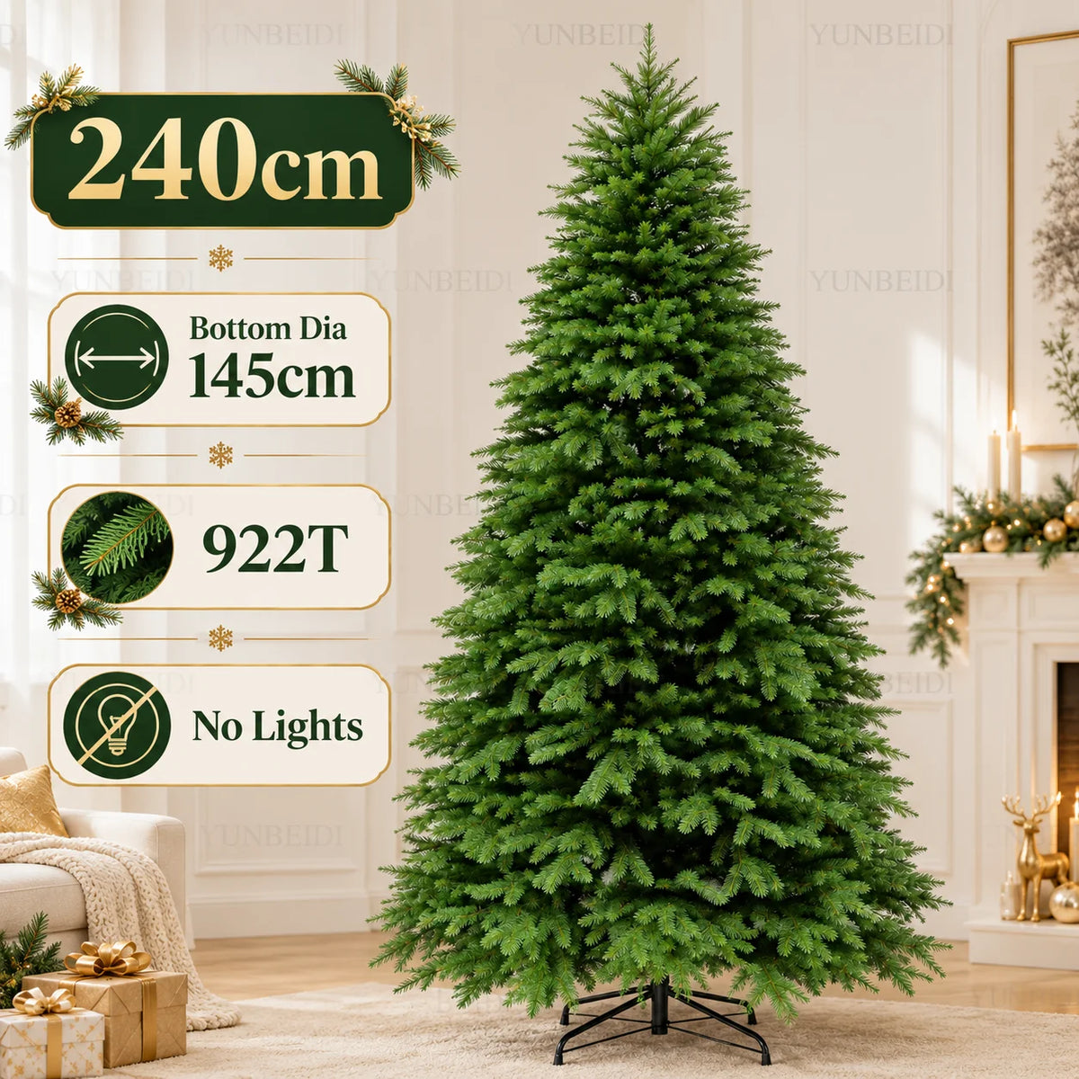 Königlicher Nordmann-Weihnachtsbaum – 100% PE Real-Touch
