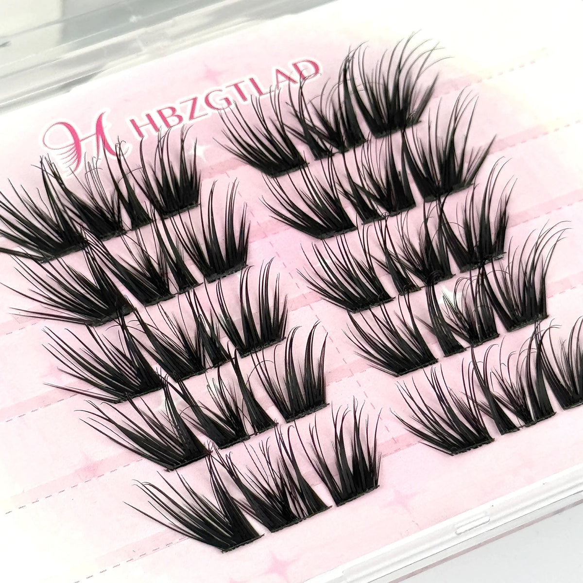 Manga Lash Clusters Eyelash Extensions Brown Anime Individual Lashes Wispy Fairy Lash Extension Fox Eye Spider Cluster Lashes