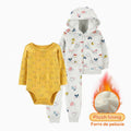 3pcs Baby Clothes Set for Newborns Toddler Girl Boy Clothes Hooded Jacket Trousers + Bodysuits 3pcs Child Sets Infant Outfits