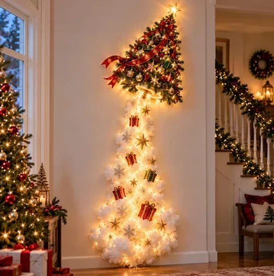Leuchtende Weihnachts-Wanddekoration – Magische LED-Festbeleuchtung