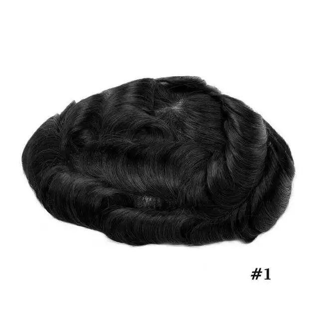 Swiss Lace Front Men Toupee Real Human Hair Wigs Lace PU Men's Capillary Prosthesis Durable Man Wig Natural Human System Toppers