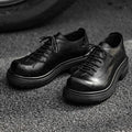 2026 Fashion Oxfords Shoes Mens Business Shoes Thick Sole 2.5cm Brand Party Male Footwear Brown Black Plus Size 45 D737