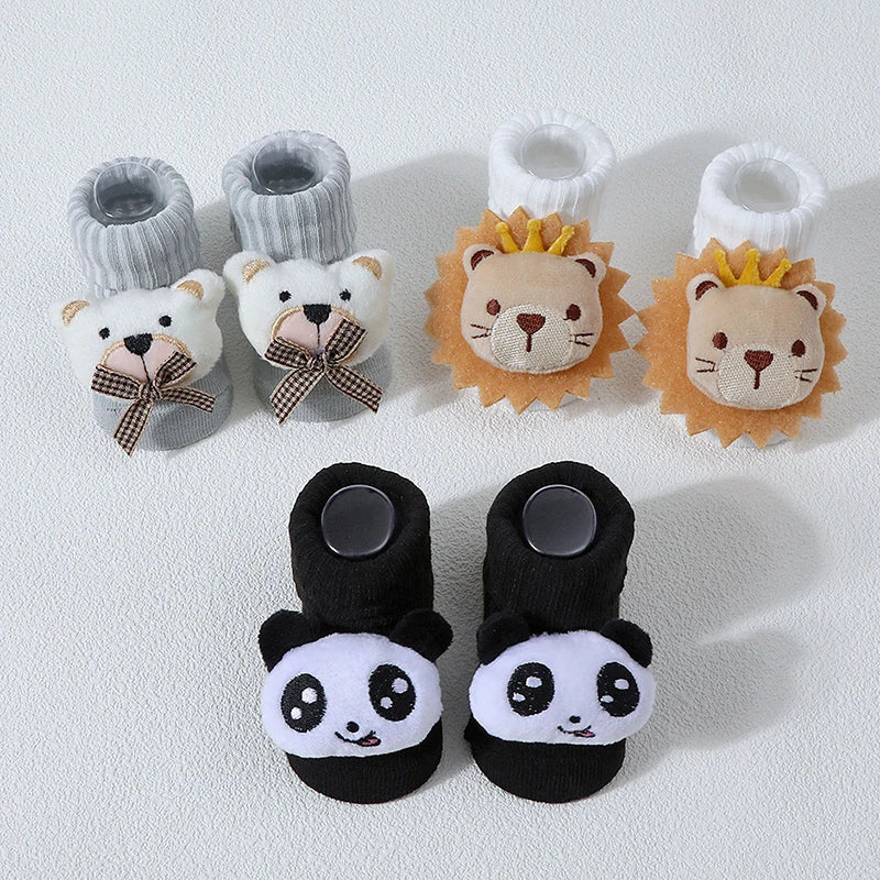 2 Pairs/lot Baby Socks Girls Boys Newborn Accessories Cotton Cartoon Animals Kids Infants Gift Clothes Children Baby Stuff