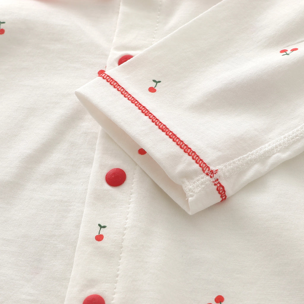 Baby Summer Clothes, Two-Piece Set for Girls, Air-Conditioned Clothing, Class a Pure Cotton Pajamas, Newborn Underwear Set, Thin Style