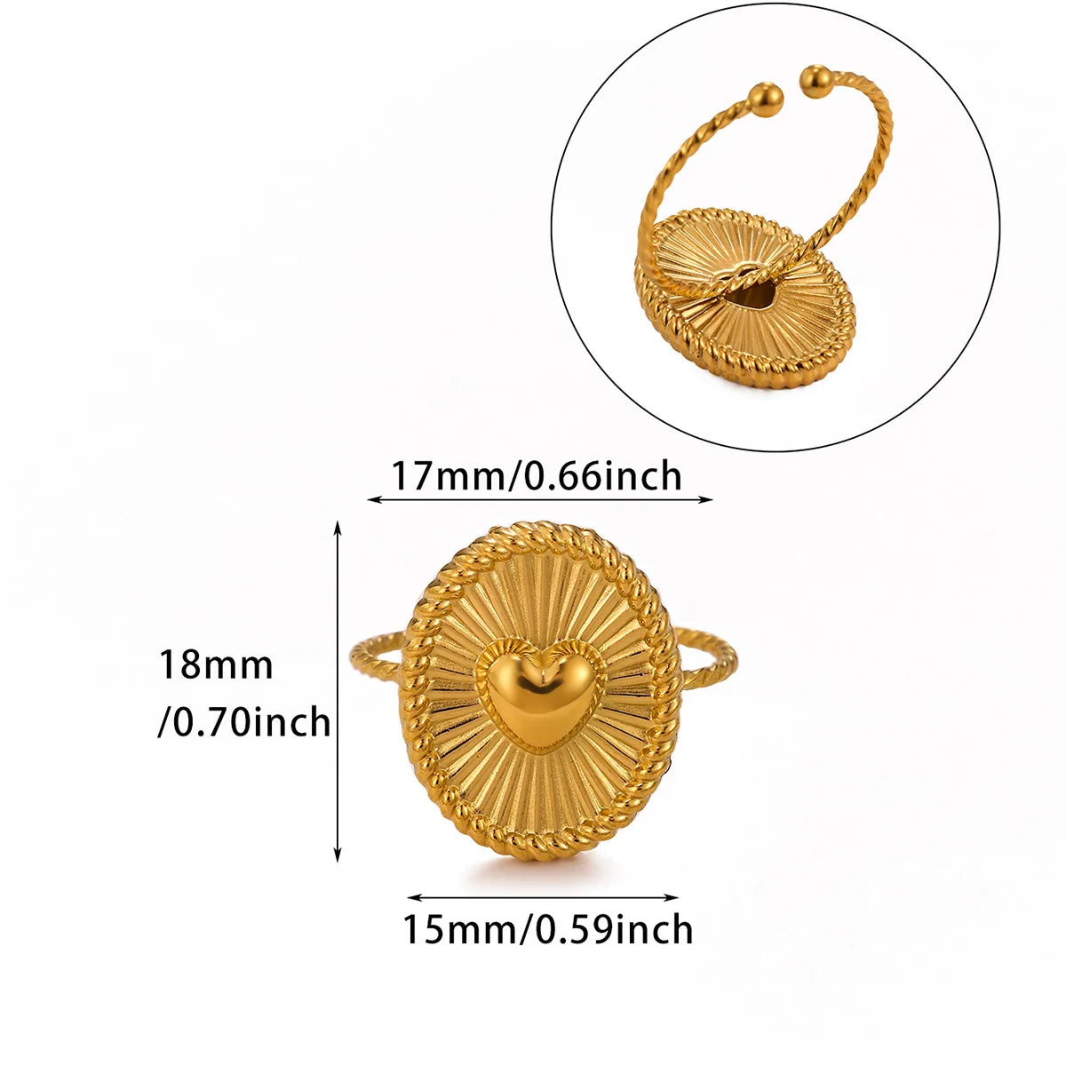 Stainless Steel Heart Chic Jewelry Sets Earrings Necklace Anillos Acero Inoxidables New Elegant Anniversary Gift For Wife Mather