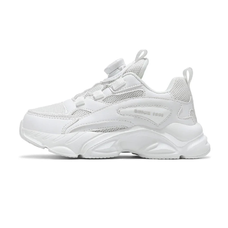 Kids White Sneakers Anti Skid Outdoor Sport Tennis Breathable Casual Children Comfortable Walking Shoes Size 28-40