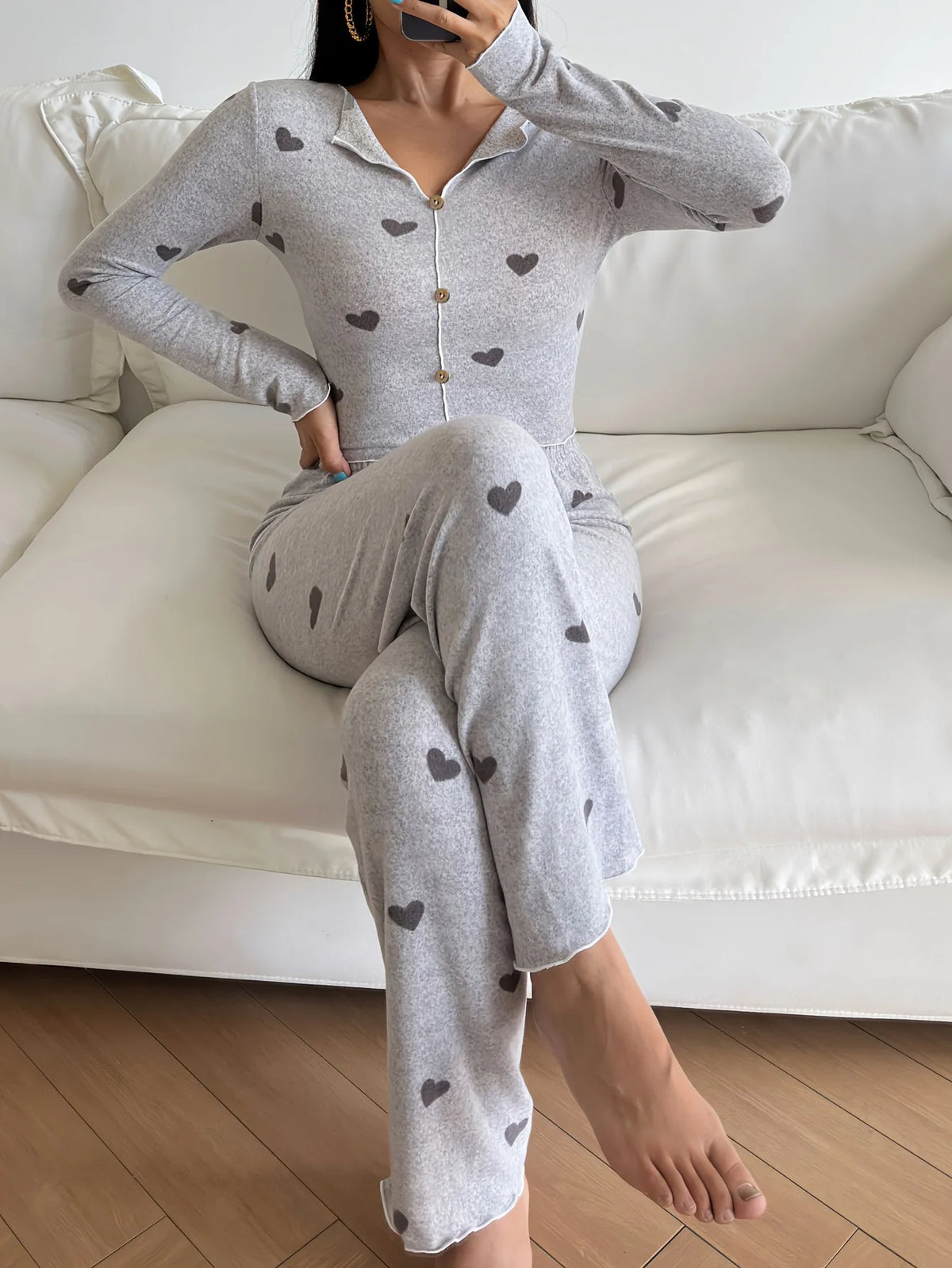Winter Pajama Women Winter Pajamas Pj Sets Woman Sleepwear Women's Night Wear for Ladies Two-piece Set Pyjama Femmes Home Suit