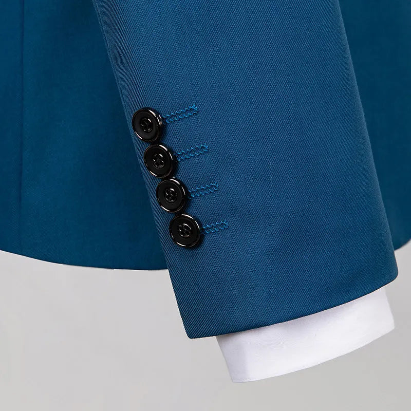 Hochzeitsanzug für Herren, klassischer dreiteiliger Businessanzug, neuer formeller koreanischer Slim-Fit-Anzug, Smoking für den Bräutigam