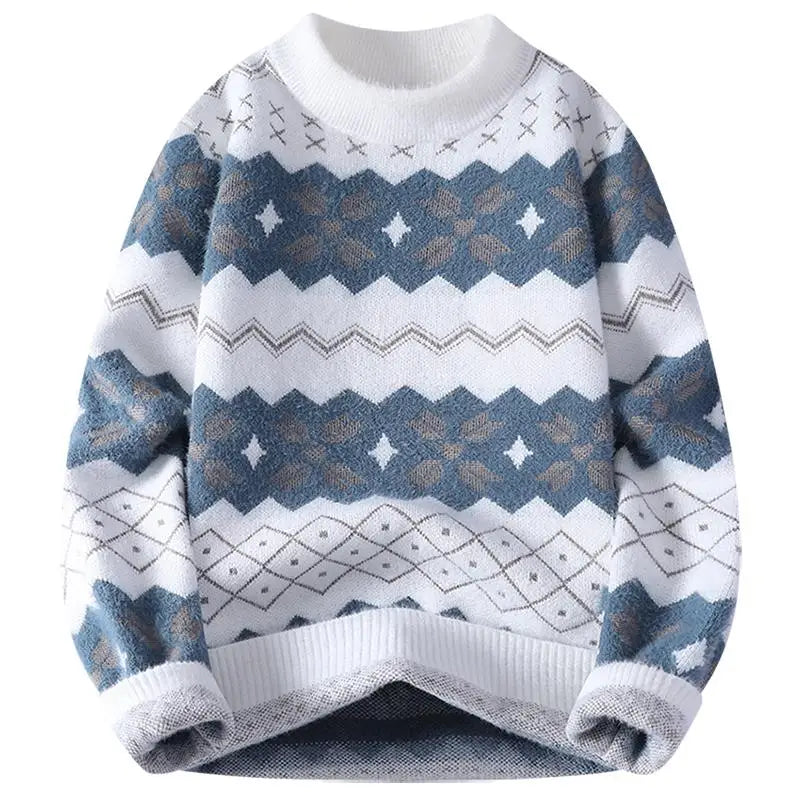 Winter Sweaters for male men thick O-neck sweater men Student youth sweaters autumn Men's wool Casual Knitwear Pullover