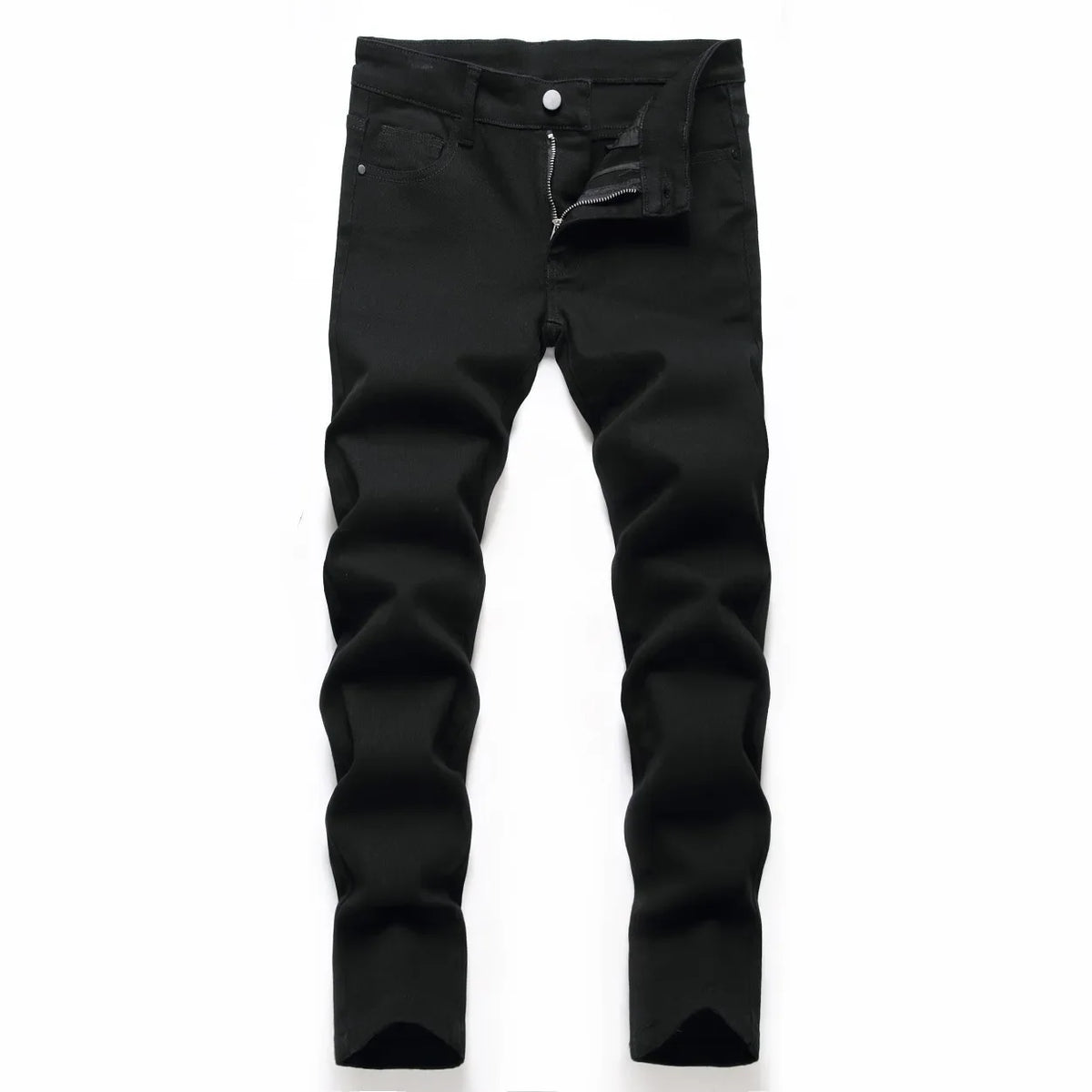 Jeans Boy denim pants Children Straight Pants Washed Distressed Mid Waist Pockets Ankle Length Trousers Big Kids Streetwear 2025