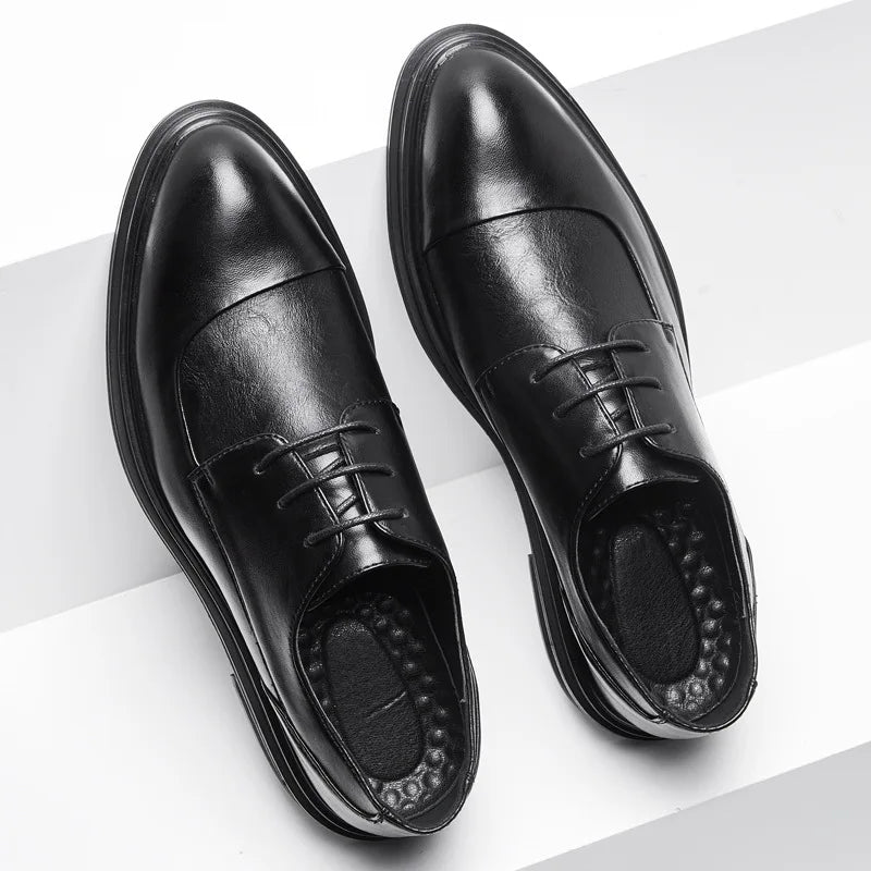 Handmade Mens Oxford Shoes Grey Leather Brogue Men's Dress Shoes Classic Business Formal Shoes for Man Wedding Zapatillas Hombre