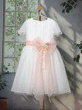 2026 Elegant Princess Dress for Girls Host Gown Children Pageant Party Formal Dresses Costume Wedding Flower Girl KidsBirthday