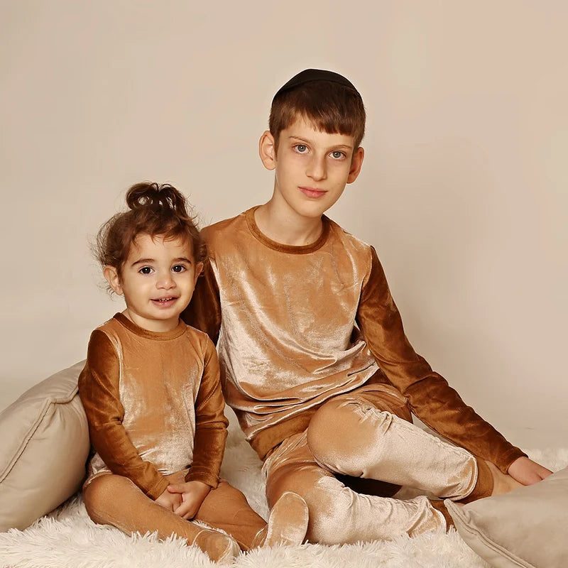 Baby Romper Kids Clothes Long Sleeves Footie Velour and Corduroy Pajamas Set Baby Overalls Boy/Girl Clothes Baby Autumn Romper