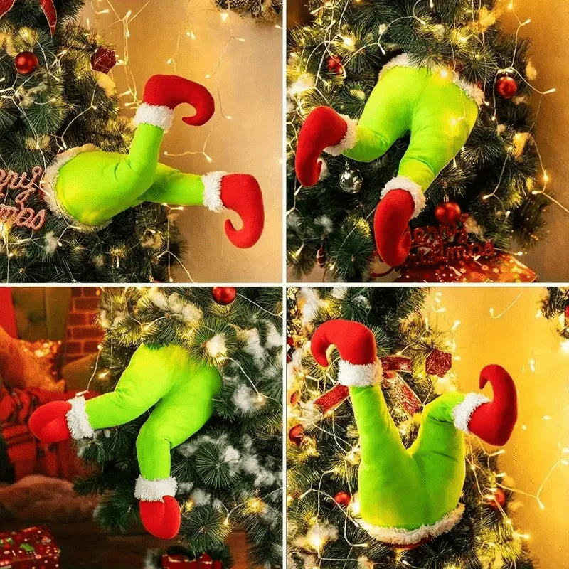 Plüsch-Weihnachtsdekoration für Türen und Weihnachtsbaum