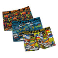 3Pcs Men's Random Graffiti Cartoon Printed Boxer Shorts Casual Sports Breathable Underwear Men's Comfortable Underwear