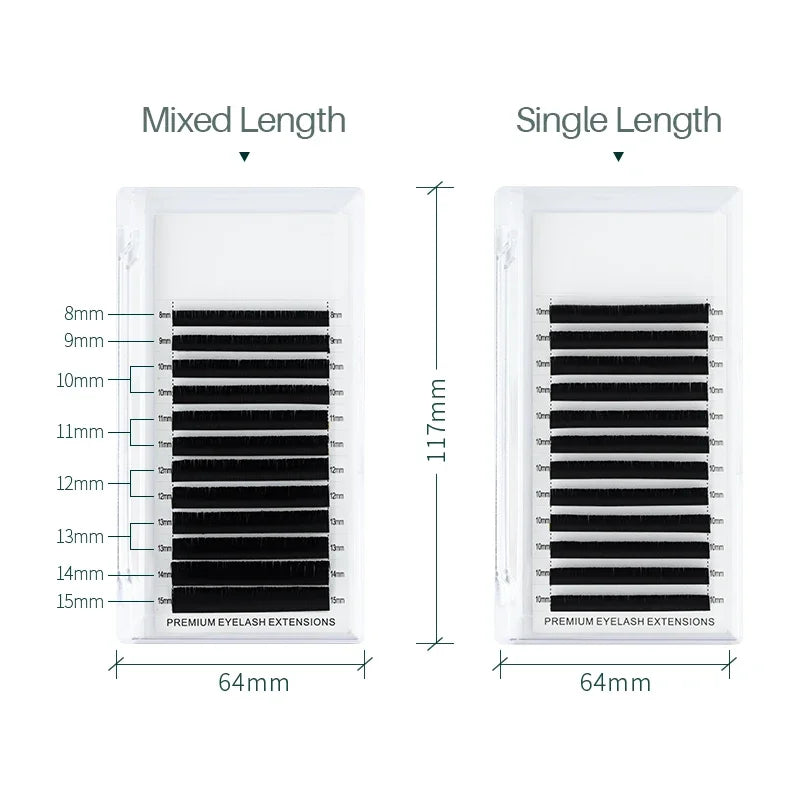 SONG LASHES  Flat Ellipse Eyelash Extensions Maquiagem Split Tips Ellipse Shaped Natural Light Magnetic Ellipse Lashes
