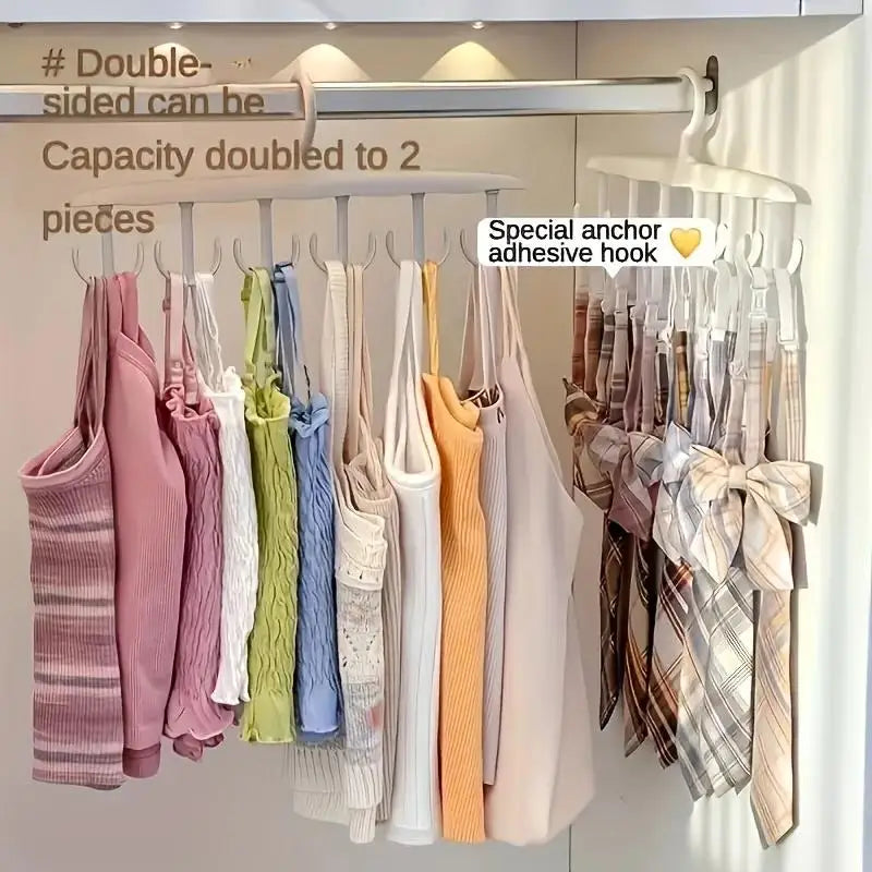 Rotierender 12-Haken Organizer für Socken, Gürtel & Schals