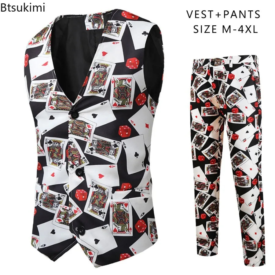 Herren Luxus Anzug 3-teilig Fashion Business Party Herren Paisley Anzüge Sets Sakko Weste Hose Slim Fit Festliche Herrenbekleidung