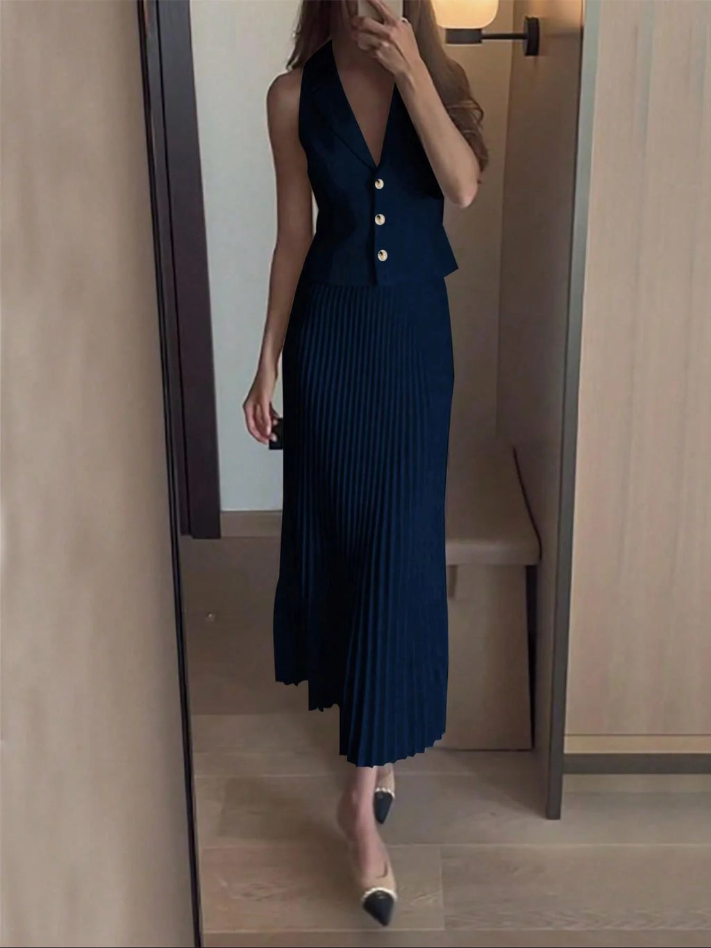 Women's Business Suit Set, Elegant Blazer & Skirt, Professional Office Wear, Stylish Women's Clothing for Work & Formal Events
