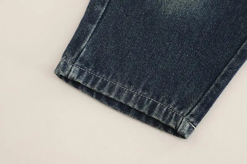 Fashion New Spring Kids Jeans Boys Girls Black Jeans Children Boys Casual Denim Pants Toddler High Quality 1 2 3 4 5 Years