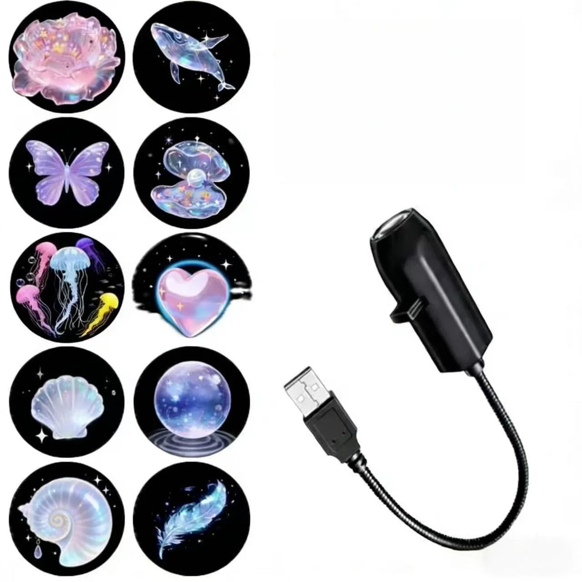 👉 Kreativer Dreamy LED Projektor mit Mustereffekten