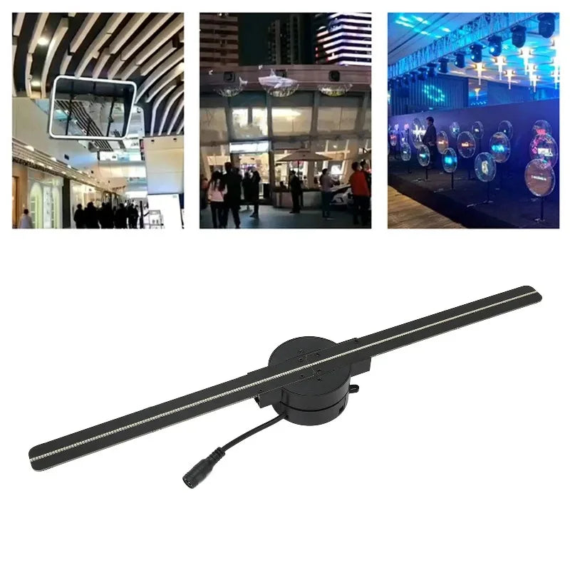 3D Holographic Projection Fan 42cm Portable Advertising Machine Suspended Aerial Photography Stereoscopic Fan Screen Promotion