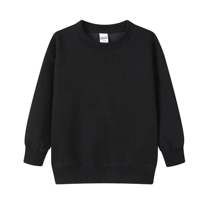 Kids Hoodie Children Cotton Solid Color Hoodie Casual Loose Long-Sleeve Sweatshirt Toddlers Young Children Sweatshirt Hoodie