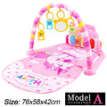 Baby Fitness-Stand Musik-Spielmatte Aktivitätsspielzeug Neugeborenen-Klavier Krabbeldecke Pedalspielpad Frühpädagogik 0-36 Monate Geschenke