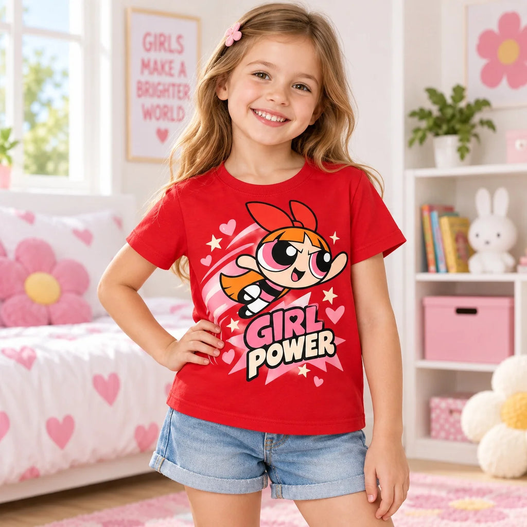 Kids Cartoon Girls T Shirt Unisex Children Short Sleeve Tee Cute Graphic Top Boys Girls Casual Summer Clothing Gift