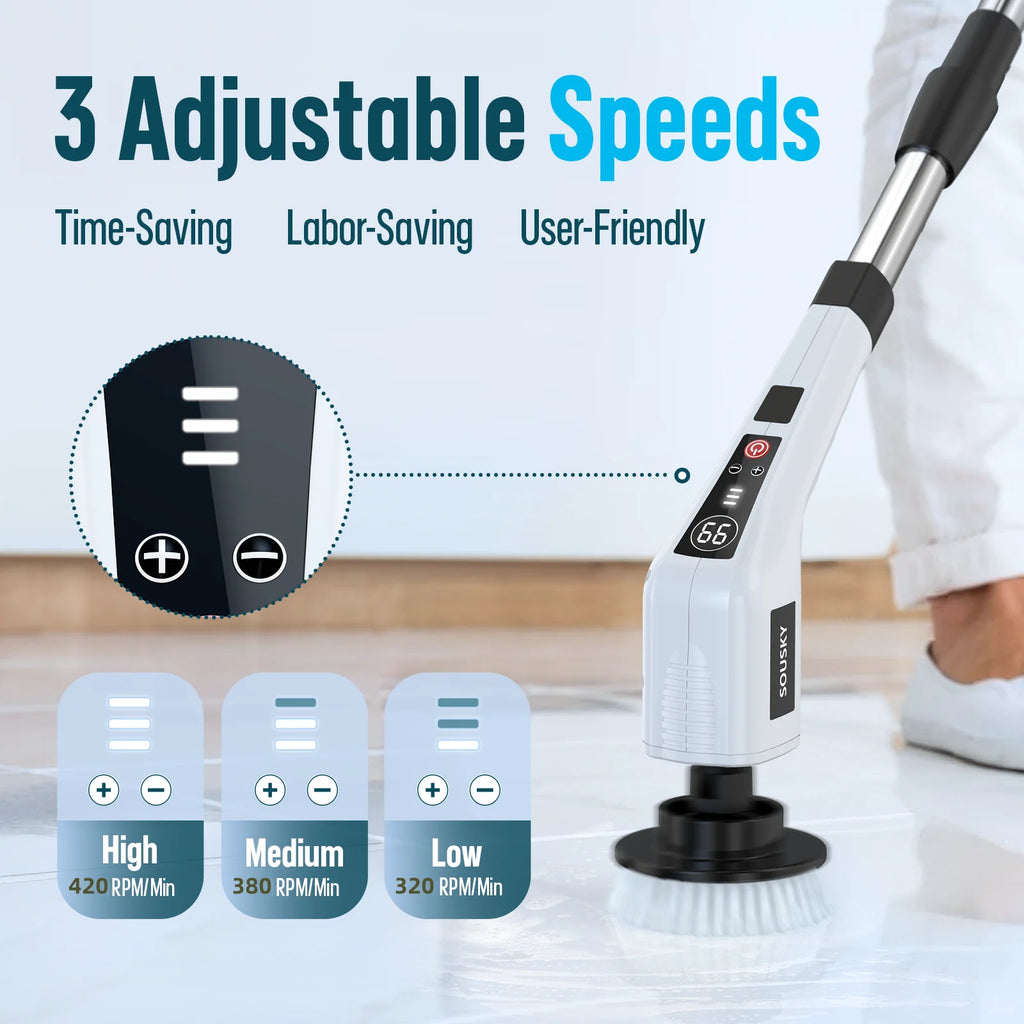 Electric Cleaning Brush 8 in 1 Multifunctional Household Wireless Rotatable Cleaning Brush For Bathroom Kitchen Windows Toilet
